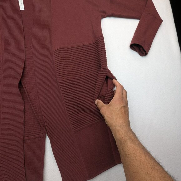 Lululemon Sit In Lotus Wrap II Style Number: W4ANWS Burgundy,Cassis Size 6 - Picture 13 of 15